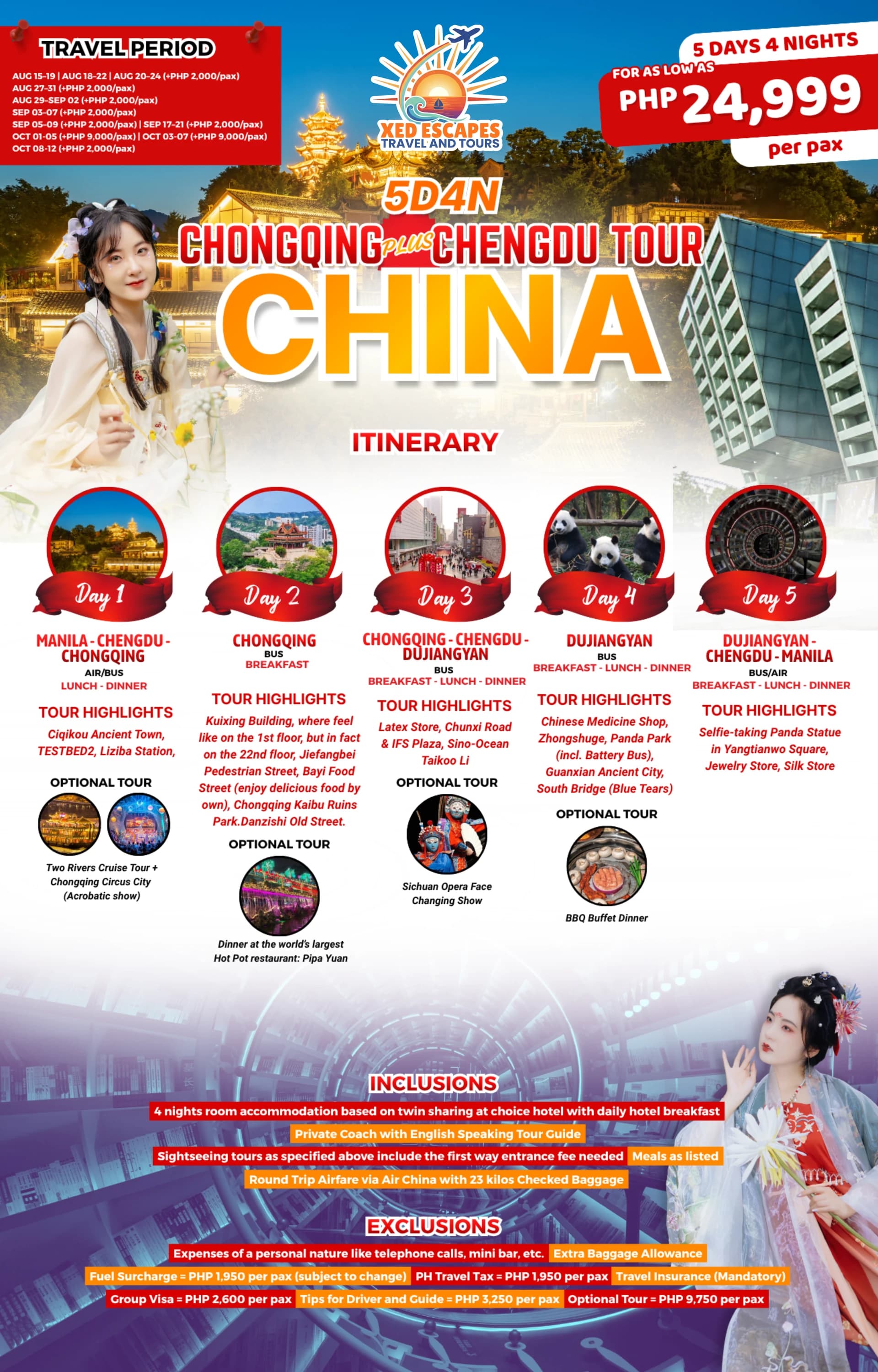 Chongqing Plus Chengdu Tour — Chongqing & Chengdu, China