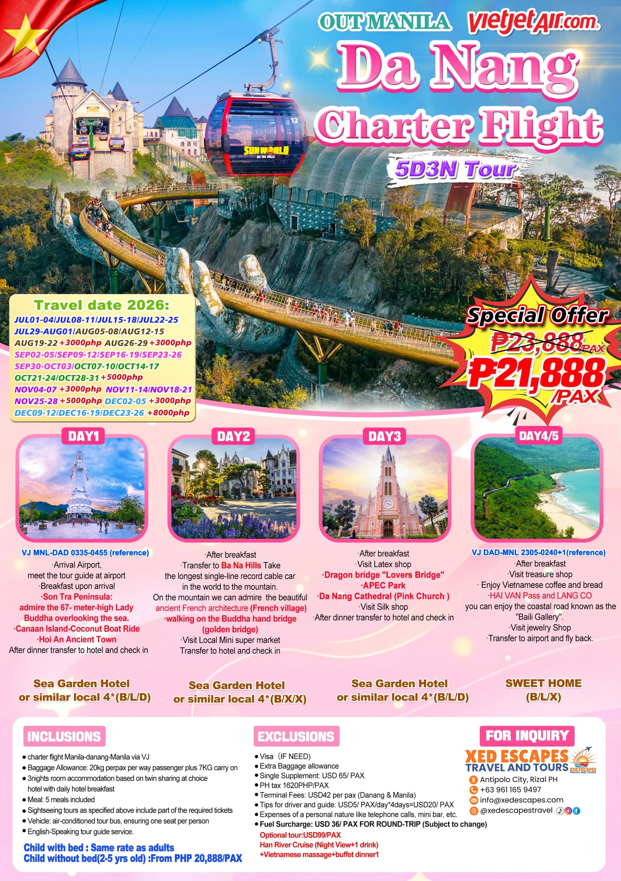 Da Nang Charter Flight Tour — Da Nang, Vietnam