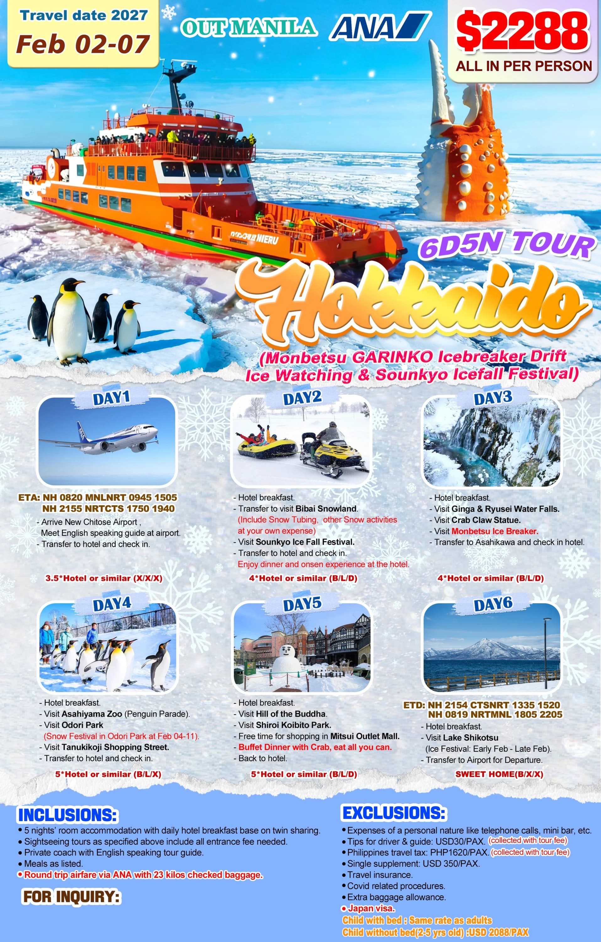 Hokkaido Winter Tour — Hokkaido, Japan