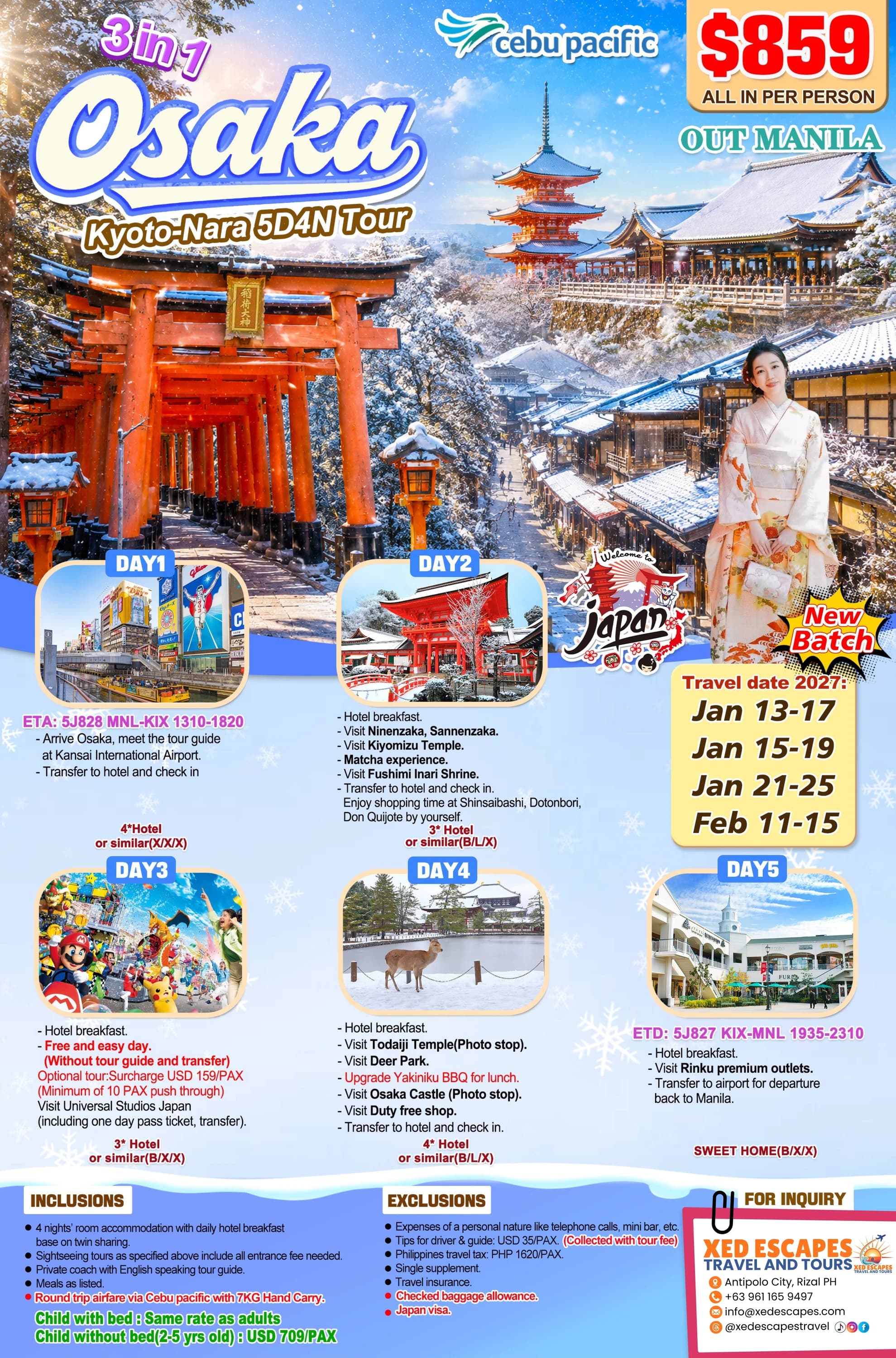 Osaka, Kyoto & Nara Tour — Osaka, Kyoto & Nara, Japan
